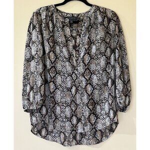 The Limited Snakeskin Print Blouse - Size M EUC